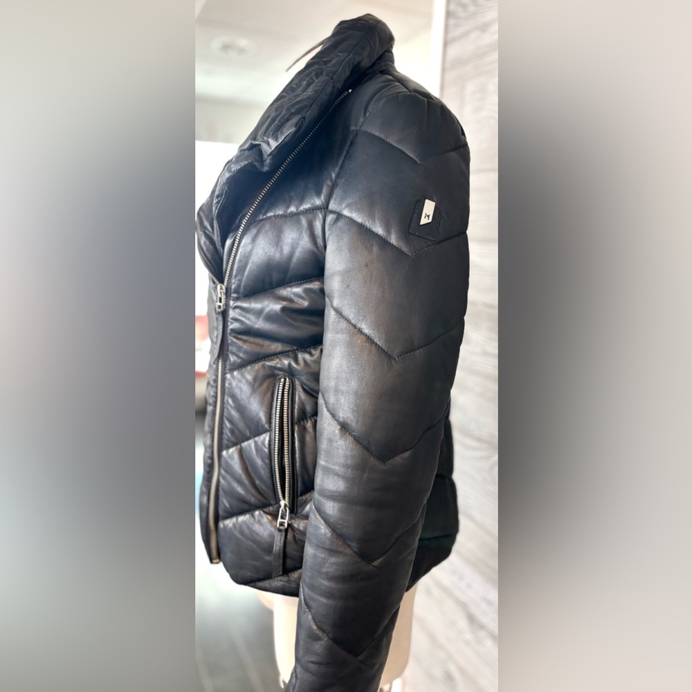 NEW with Tags!! Mauritius Romea 100% Genuine Leather Jacket in Rich Navy - Picture 5 of 10
